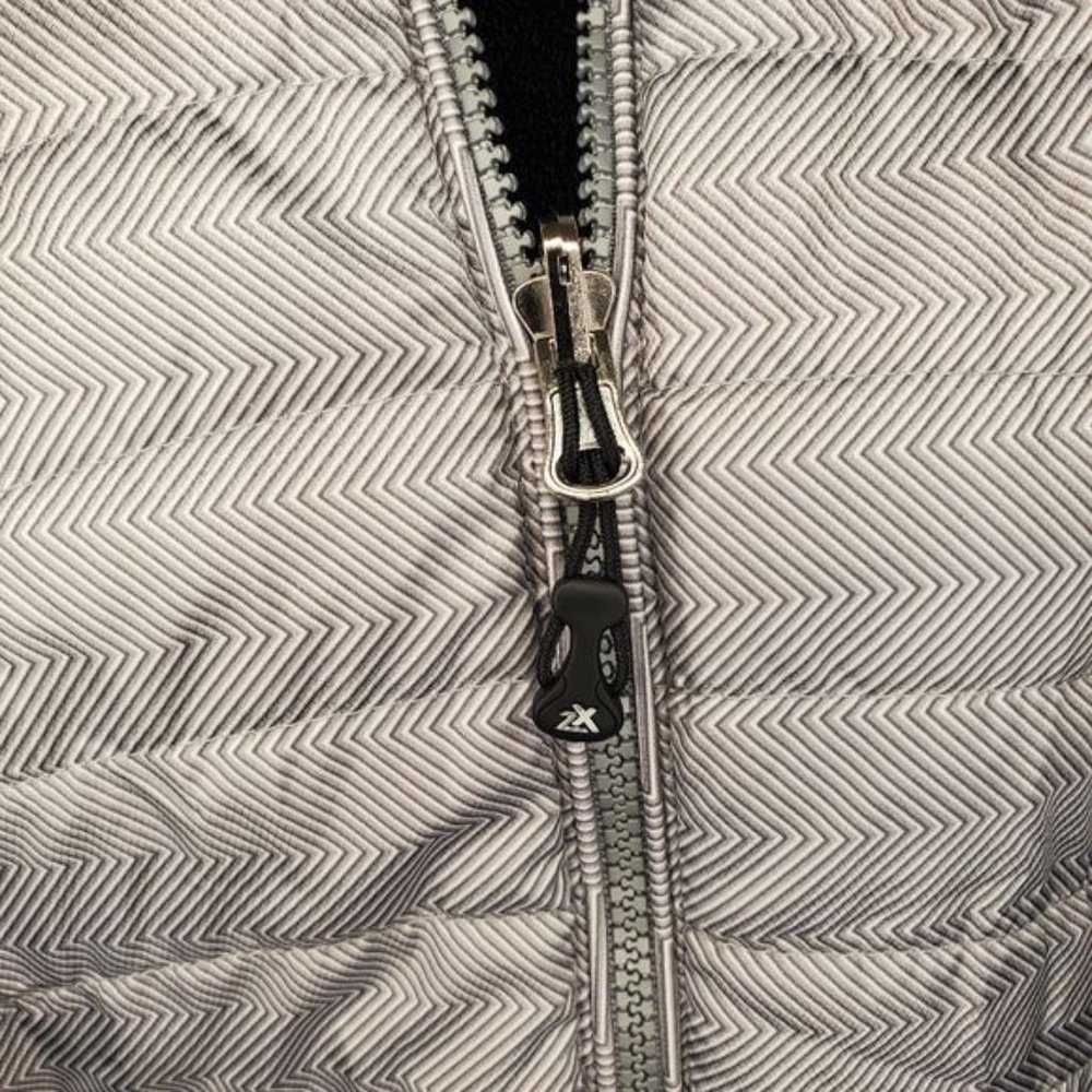 ZEROXPOSUR Women's Puffer Zip Up Jacket, Medium, Black & Gray - Picture 4 of 14
